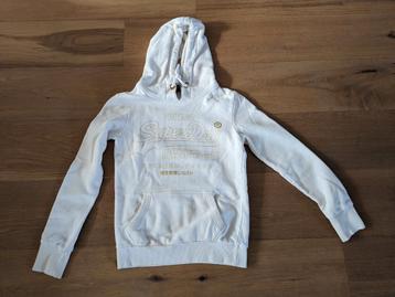 Z.g.a.n. trui/hoodie Mt 34 / xs dames kleur off white/goud