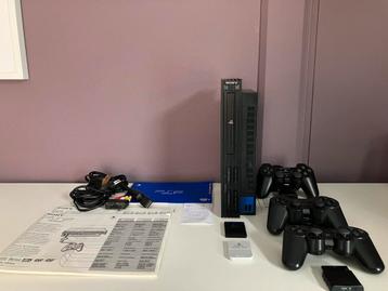 PS2 Console met 3 Controllers & Memory Cards beschikbaar voor biedingen