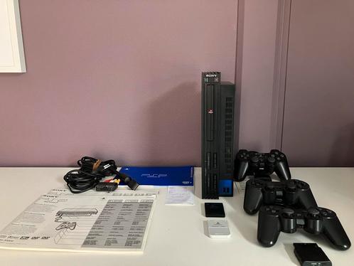 PS2 Console met 3 Controllers & Memory Cards, Spelcomputers en Games, Games | Sony PlayStation 3, Gebruikt, Overige genres, 1 speler