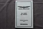 Honda GL1800 A 2001 Goldwing motorcycle owner's manual, Ophalen of Verzenden, Honda