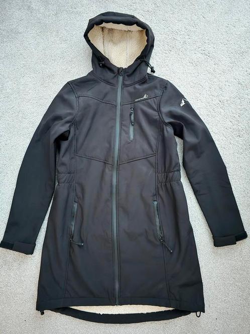 Nieuwe zwarte softshell jas lang dames maat S, Kleding | Dames, Jassen | Zomer, Nieuw, Maat 36 (S), Zwart, Ophalen of Verzenden