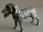 Miniatuur zilver DT34 hond zilveren miniaturen, Zilver, Verzenden