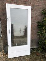 |Hardhouten buitendeur| dubbelglas|192,5 X 88cm Borst42cm, Gebruikt, 80 tot 100 cm, Minder dan 200 cm, Ophalen of Verzenden