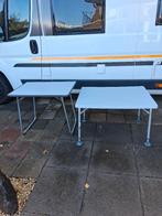 2 camping tafeltjes en 2 opstapjes, Caravans en Kamperen, Ophalen, Zo goed als nieuw