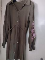 Groene Dames Jurk met Borduurwerk scapino, Kleding | Dames, Maat 38/40 (M), Ophalen of Verzenden, Zo goed als nieuw, Twoway