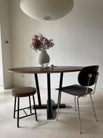Ronde tafel linoleum blad Artifort + Gispen, Huis en Inrichting, Ophalen, Overige materialen, Gebruikt, Design