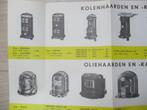 folder voor kachels circa 1950 van Hartelust, Ophalen of Verzenden, Zo goed als nieuw, Folder
