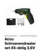 Accu Schroevendraaier set 45-delig 3,6V Fachtools, Doe-het-zelf en Verbouw, Gereedschap | Boormachines, Ophalen of Verzenden, Zo goed als nieuw