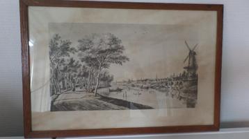 Gravure, Zoeterwoudse Singel, La Fargue 1771-(#8597) beschikbaar voor biedingen