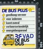 Sticker: VAD - De Bus Plus, Verzamelen, Ophalen of Verzenden