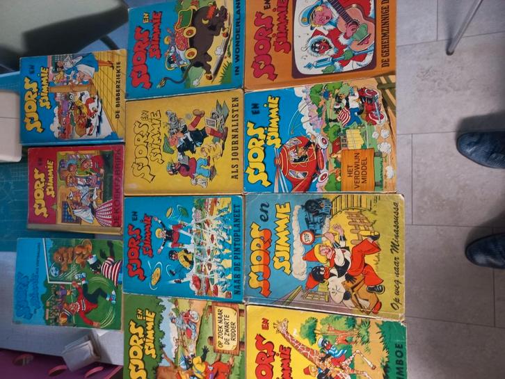 11 stripboeken van Sjors en Sjimmie., Boeken, Stripboeken, Gelezen, Meerdere stripboeken, Ophalen of Verzenden