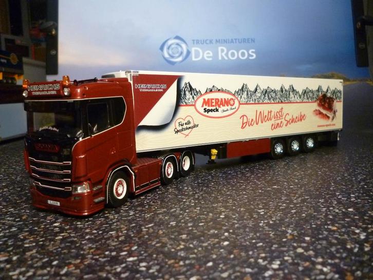Tekno Scania Next Gen Heinrichs met certificaat, Hobby en Vrije tijd, Modelauto's | 1:50, Nieuw, Bus of Vrachtwagen, Tekno, Ophalen of Verzenden