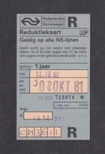 NS Trein Spoorwegen Reduktiekaart 1980., Verzenden