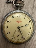 Oud zakhorloge Nacar swiss made VERKOCHT, Ophalen of Verzenden, Staal, Overige merken