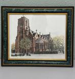 Tekening Belgie Schilde kerk Sint-Guibertus Sus Candalime, Antiek en Kunst, Ophalen of Verzenden