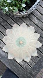Rustieke bloem plafondlamp, Huis en Inrichting, Lampen | Plafondlampen, Ophalen, Zo goed als nieuw, Glas, Rustiek