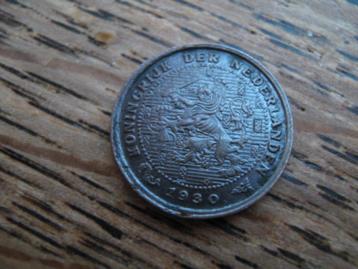 Bronzen 1/2 Cent uit 1930 van koningin Wilhelmina #477 beschikbaar voor biedingen