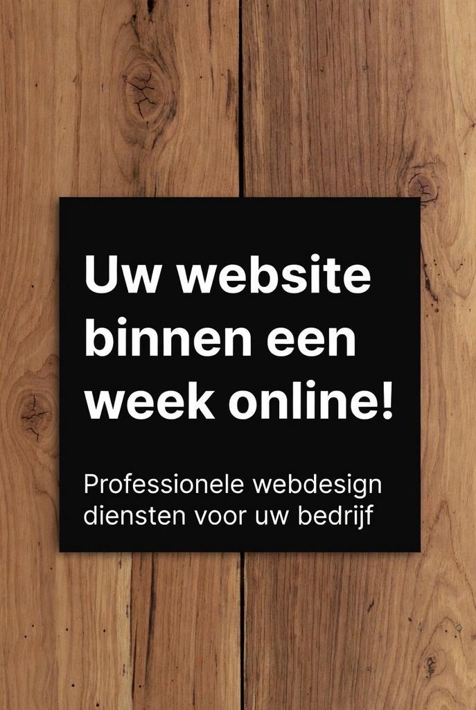 Professionele website voor uw bedrijf - vanaf €290!, Vacatures, Vacatures | Grafische industrie