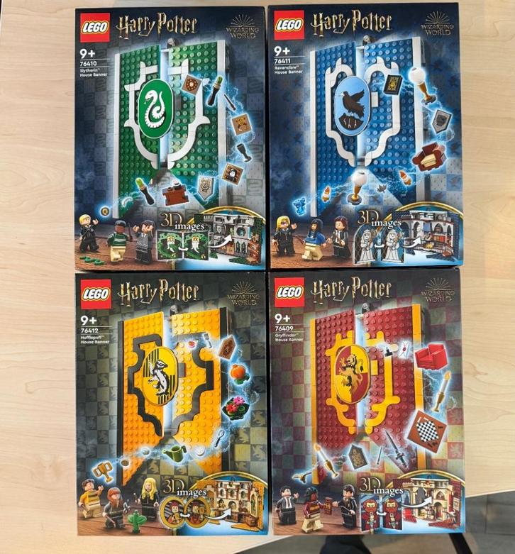 LEGO Harry Potter Housebanners 4x, Kinderen en Baby's, Speelgoed | Duplo en Lego, Nieuw, Lego, Complete set, Ophalen of Verzenden