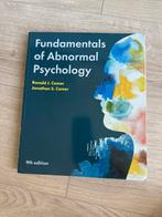 Abnormale Psychologie - Comer 9e editie, Ophalen of Verzenden, Zo goed als nieuw, Klinische psychologie, Diverse auteurs