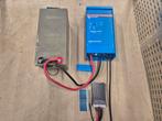 Victron 12 1600 multiplus omvormer +Victron 12 220 Agm accu, Ophalen, Zo goed als nieuw