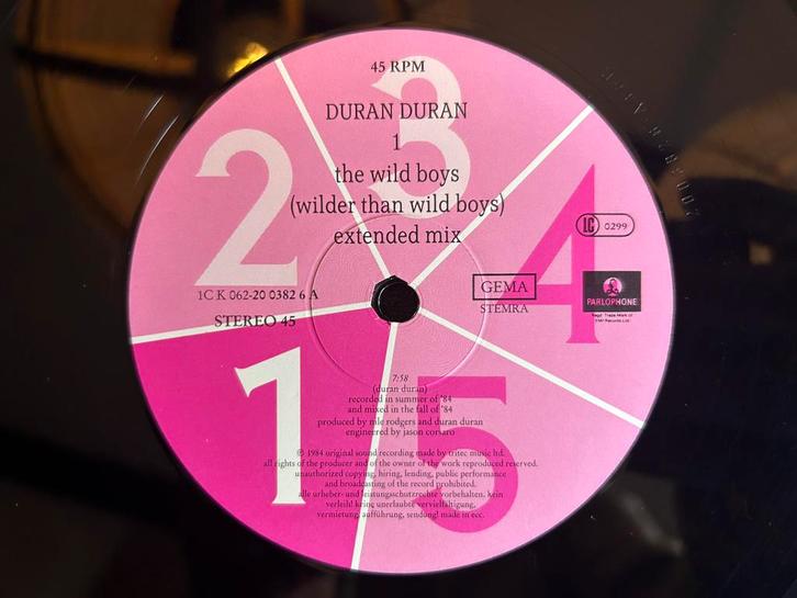 Duran Duran - The Wild Boys Maxi ( Jacco ), Cd's en Dvd's, Vinyl | Pop, Zo goed als nieuw, 1980 tot 2000, 12 inch, Ophalen of Verzenden