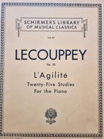 Lecouppey - L'Agilité, 25 Studies for Piano, Gebruikt, Klassiek, Ophalen of Verzenden, Thema