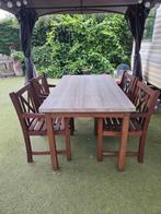 Houten jutlandia tuinset, Tuin en Terras, Tuinsets en Loungesets, Ophalen, Zo goed als nieuw