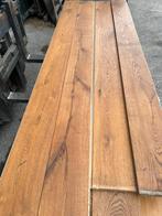 Eiken vloer 15 m2 massieve vloerdelen 18 cm breed 2 cm dik, Ophalen, Gebruikt, Onbekend, Vloerdelen of -planken