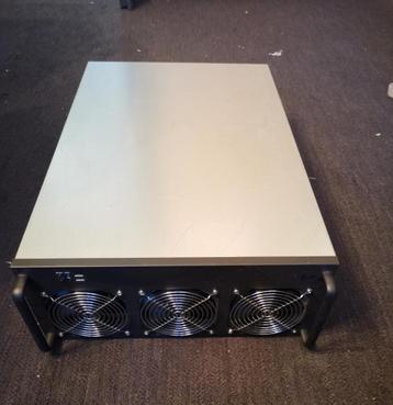 4U 8-GPU Mining Rig Server Case. Inter-Tech 4W2 servercase beschikbaar voor biedingen