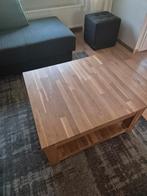 Woood massieve salontafel, Huis en Inrichting, Tafels | Salontafels, Ophalen, 50 tot 100 cm, Vierkant, 50 tot 100 cm