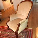 2 charmante Voltaire stoelen uit 1880 met nieuwe stoffering., Ophalen
