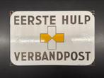 Emaille Reclamebord Eerste Hulp Verbandpost, Verzamelen, Merken en Reclamevoorwerpen, Ophalen of Verzenden, Reclamebord