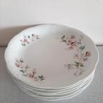 Franse diepe borden, pastaborden gebloemd porselein brocante, Huis en Inrichting, Keuken | Servies, Bord(en), Ophalen, Porselein