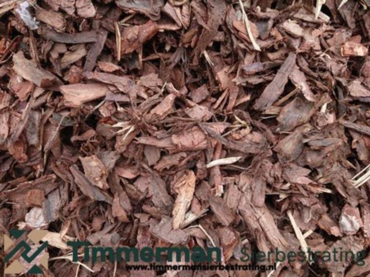 Dennenschors in bigbags van 1000ltr, Verschillende voordelen, Tuin en Terras, Aarde en Mest, Boomschors, Ophalen of Verzenden