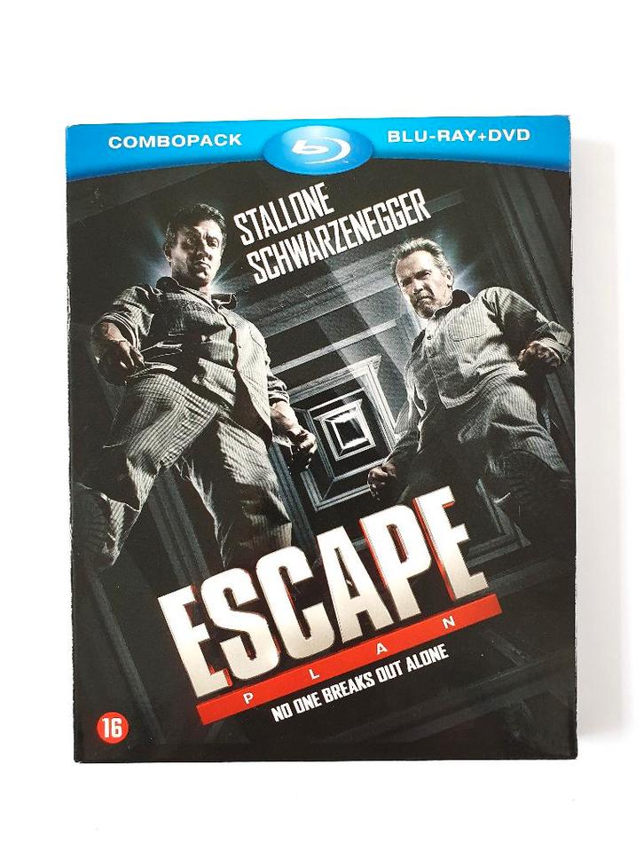 Escape Plan (Blu-ray + DVD), Cd's en Dvd's, Blu-ray, Zo goed als nieuw, Actie, Ophalen of Verzenden