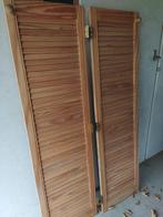 6 Louvre deurtjes., Doe-het-zelf en Verbouw, Ophalen, Gebruikt, Minder dan 80 cm, Binnendeur