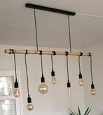 Hanglamp | Bamboe, Rubberen fittingen, LEDs | 135x110cm, Ophalen, Hout, Industrieel, Modern, Zo goed als nieuw