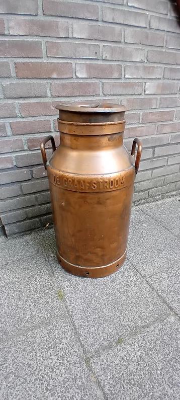 Oude verkoperde melkbus - 1961 - Decoratief beschikbaar voor biedingen