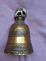 Antieke bel met olifant tibet ca 1900 brons tafelbel 16,5cm, Ophalen of Verzenden