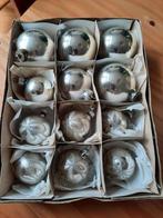 Doos 12 x antiek oude kerstballen glas, Ophalen of Verzenden, Gebruikt