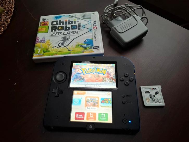 Nintendo 2DS Blauw met Games, Spelcomputers en Games, Games | Nintendo 2DS en 3DS, Gebruikt, Vanaf 7 jaar, Ophalen of Verzenden