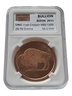 USA Standing Buffalo 2011 Bullion .999 Fine Copper 38.5mm, Ophalen of Verzenden, Noord-Amerika, Losse munt