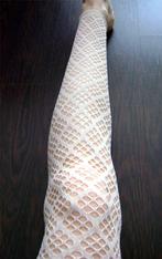 creme fishnet panty tights goth lolita steampunk victoriaans, Kleding | Dames, Legging, Maat 36/38 (S), Verzenden, Beige