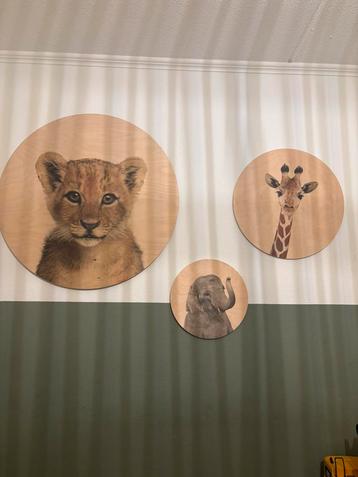 Wandcirkels kinderkamer ( van hout ) beschikbaar voor biedingen