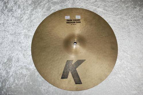 Zildjian K medium thin dark crash 1249gr 16 inch  <25251038>, Muziek en Instrumenten, Instrumenten | Onderdelen, Gebruikt, Drums of Percussie