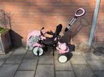 Kinderfiets met accessoires - Nieuwe zonnekap!, Ophalen, Gebruikt, Duwstang