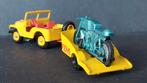 Jeep Willys Honda motor trailer Lesney Matchbox Pol, Hobby en Vrije tijd, Modelauto's | Overige schalen, Ophalen of Verzenden