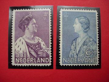 NL Nederland Crisiszegels 1934 serie van 2 zegels beschikbaar voor biedingen