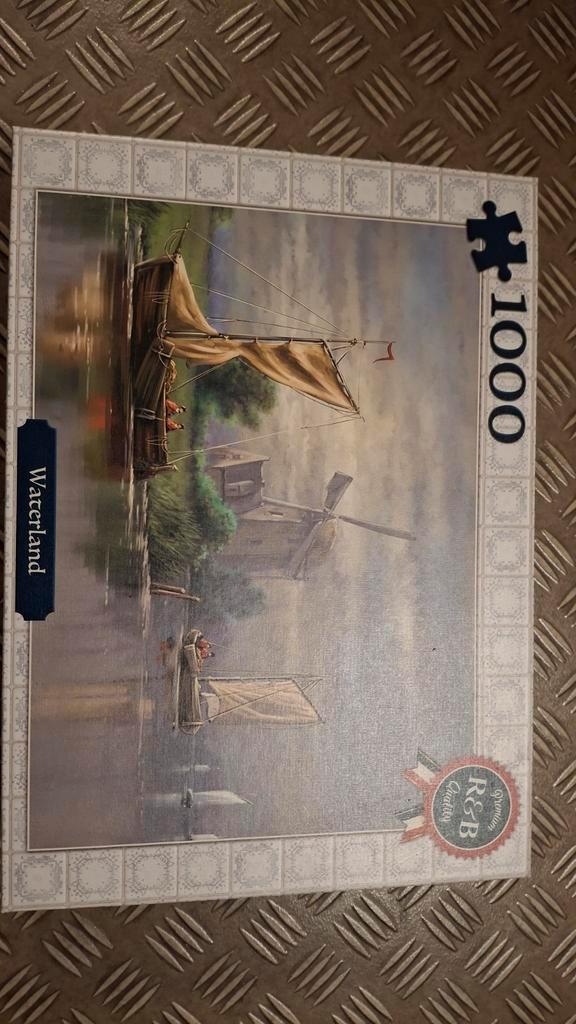 Puzzel Waterland 1000 stukjes - ZGAN, Hobby en Vrije tijd, Denksport en Puzzels, Zo goed als nieuw, Legpuzzel, 500 t/m 1500 stukjes
